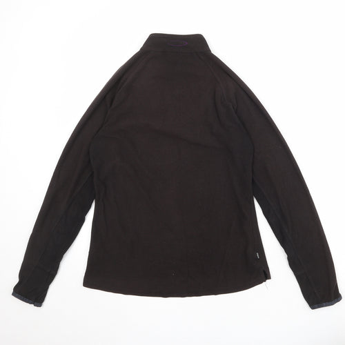 Mountain Life Womens Black Polyester Pullover Sweatshirt Size 10 Zip