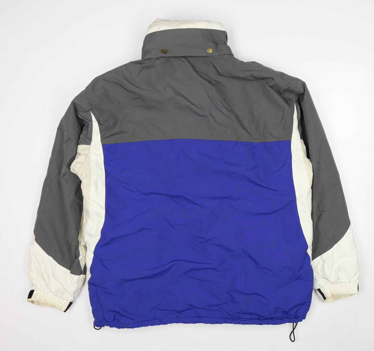 Chamonix Mens Blue Windbreaker Coat Size XL Zip - Colourblock