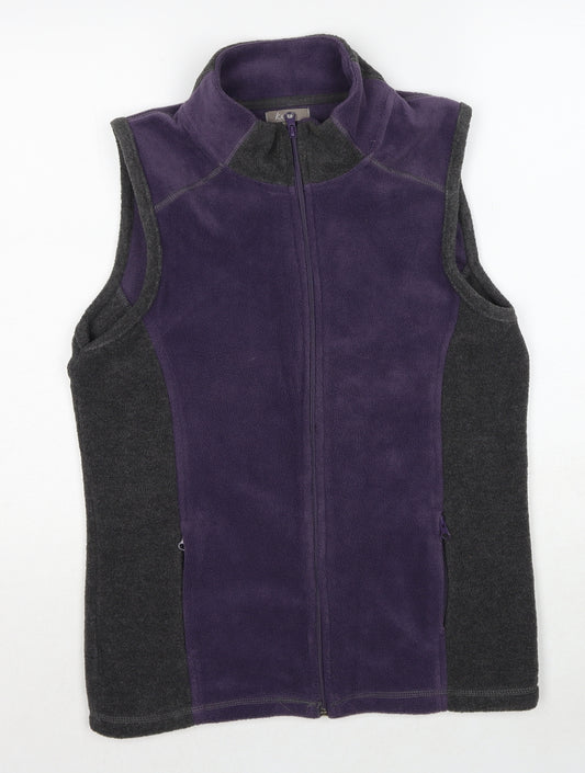 Katies Womens Purple Gilet Jacket Size S Zip