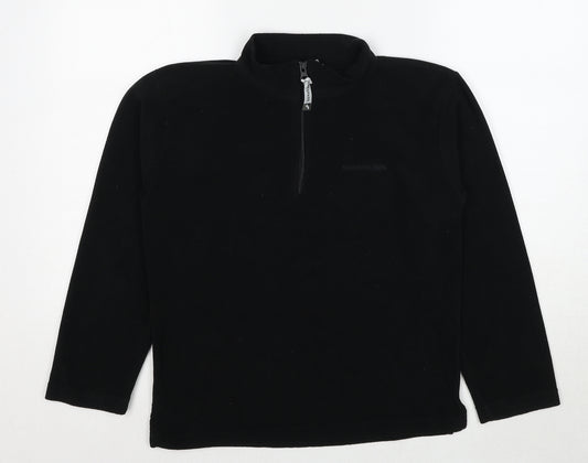 Trespass Girls Black Polyester Pullover Sweatshirt Size 11-12 Years Pullover