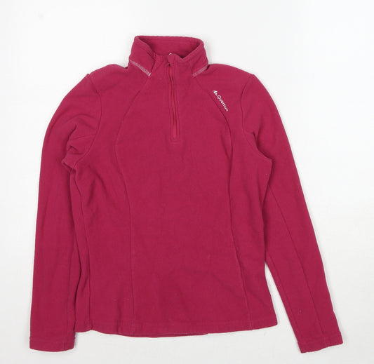 DECATHLON Womens Pink Polyester Pullover Sweatshirt Size S Pullover