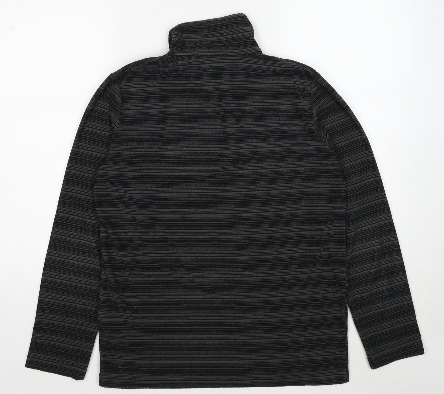 Hi Gear Mens Black Striped Polyester Pullover Sweatshirt Size XS