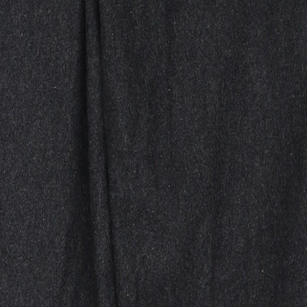 Black & White Mens Grey Wool Trousers Size 30 in Slim Zip
