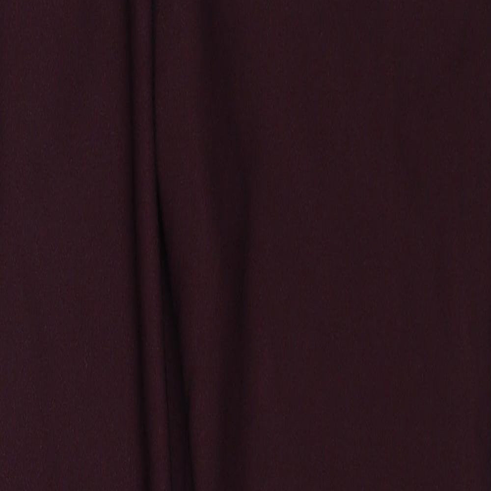Wallis Womens Purple Polyester Trousers Size 8 Regular