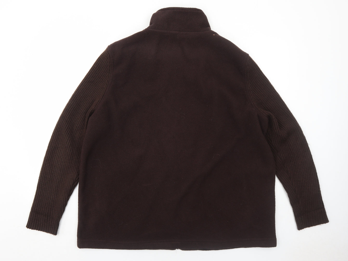 Classics Womens Brown Jacket Size 20 Zip - Flower Detail