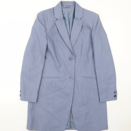 Mackays Womens Blue Jacket Blazer Size 12 Button