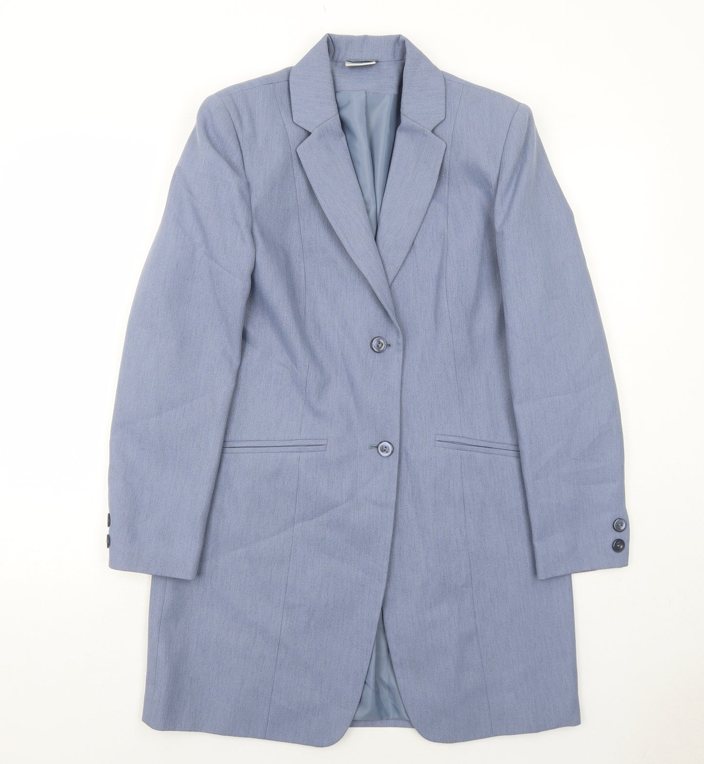Mackays Womens Blue Jacket Blazer Size 12 Button