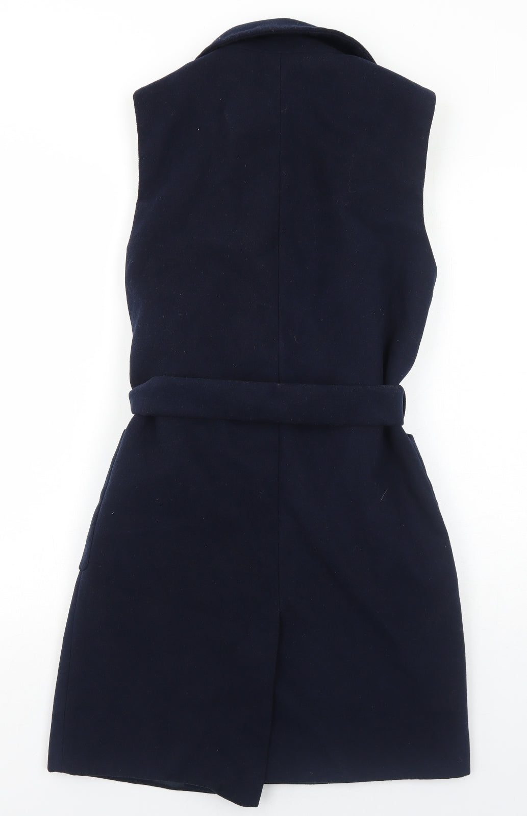 Topshop Womens Blue Gilet Jacket Size 10 Snap
