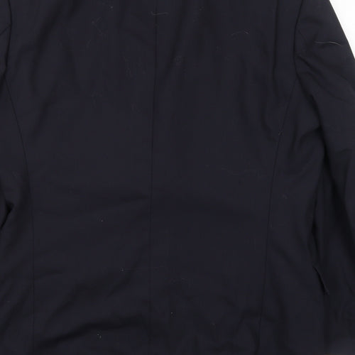 Odermark Mens Blue Wool Jacket Suit Jacket Size 42 Regular