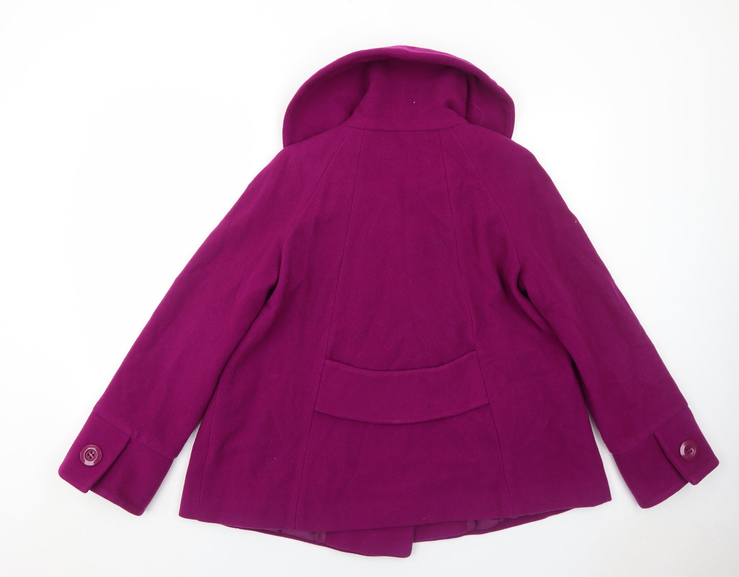 Wallis Womens Purple Jacket Size M Button