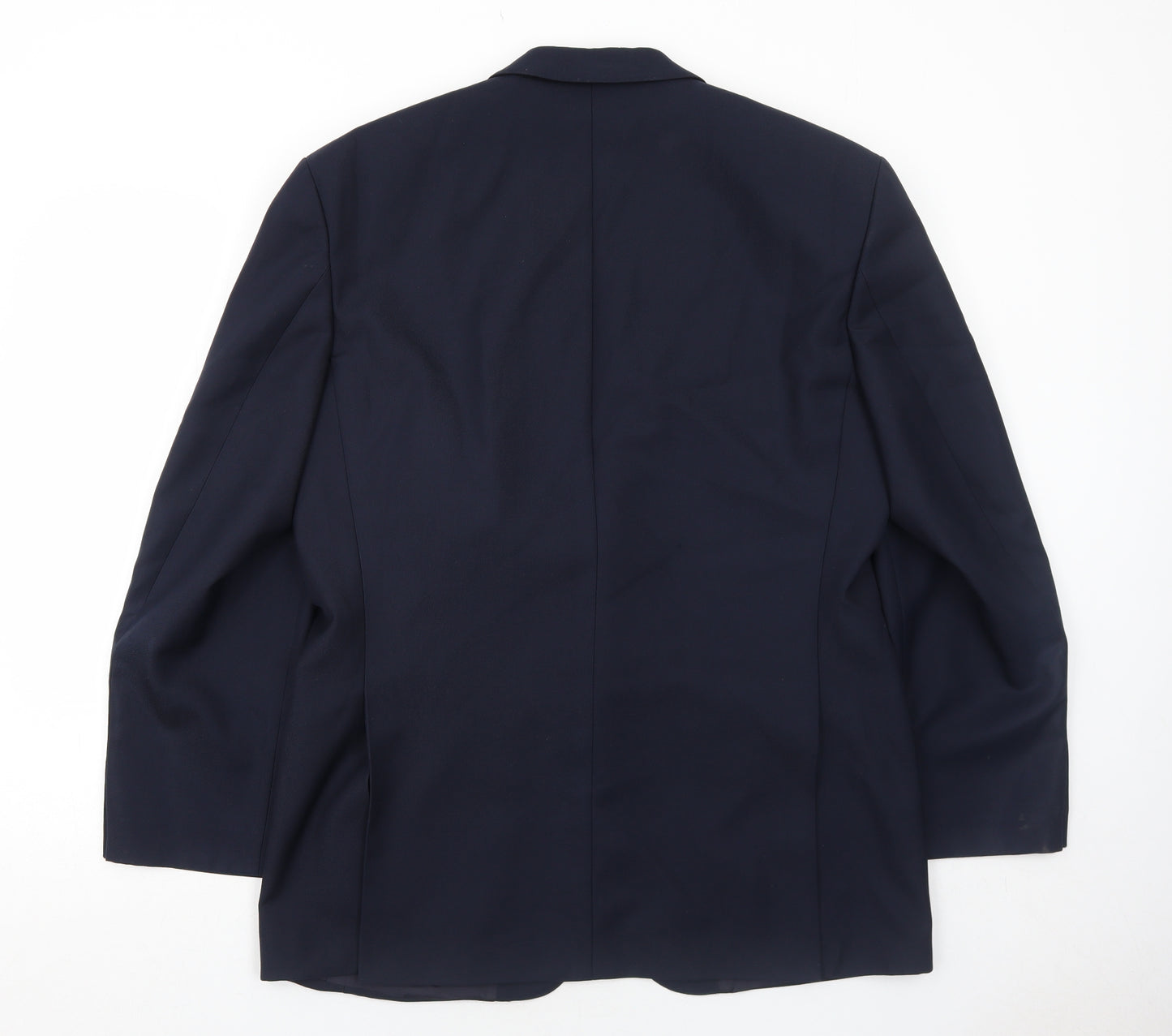 Baulmer Mens Blue Polyester Jacket Suit Jacket Size 44 Regular