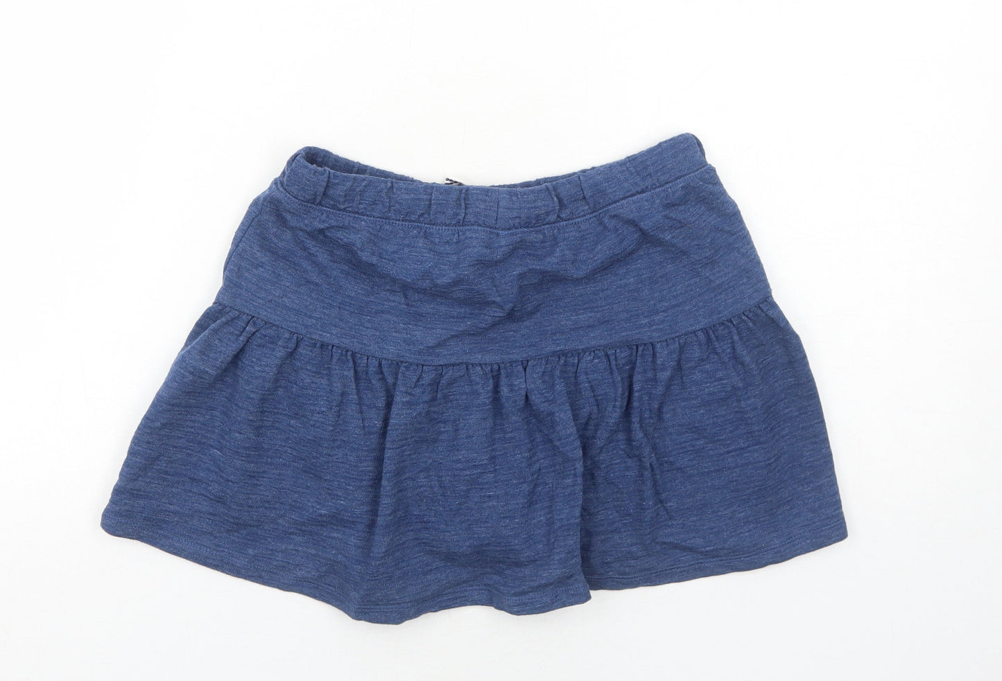 Cat & Jack Girls Blue Cotton Mini Skirt Size 10-11 Years Regular Pull On