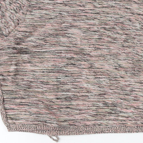 Marks and Spencer Womens Multicoloured Round Neck 100% Cotton Pullover Jumper Size 16