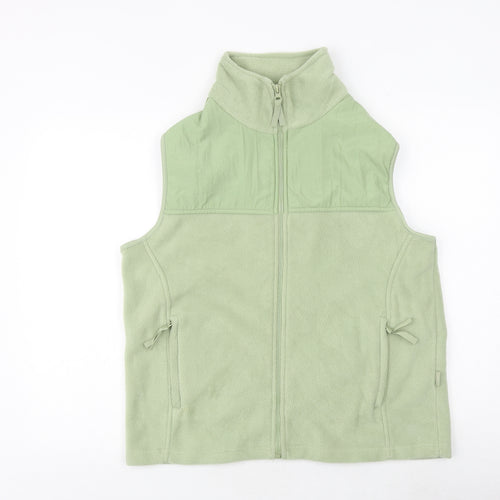 Bonmarché Womens Green Gilet Jacket Size M Zip