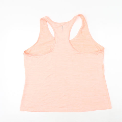 Athletic Works Womens Pink Polyester Basic Tank Size 2XL Round Neck