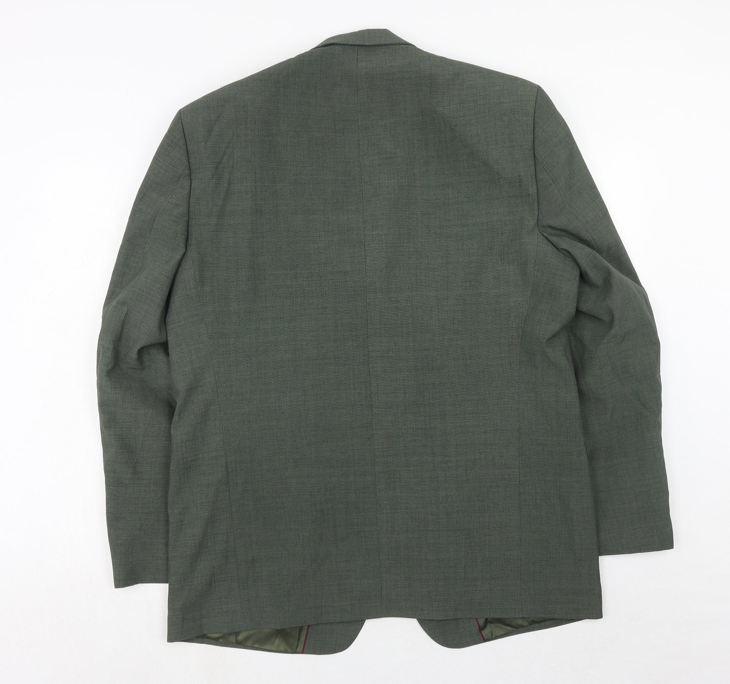 Makrom Mens Green Polyester Jacket Suit Jacket Size 42 Regular