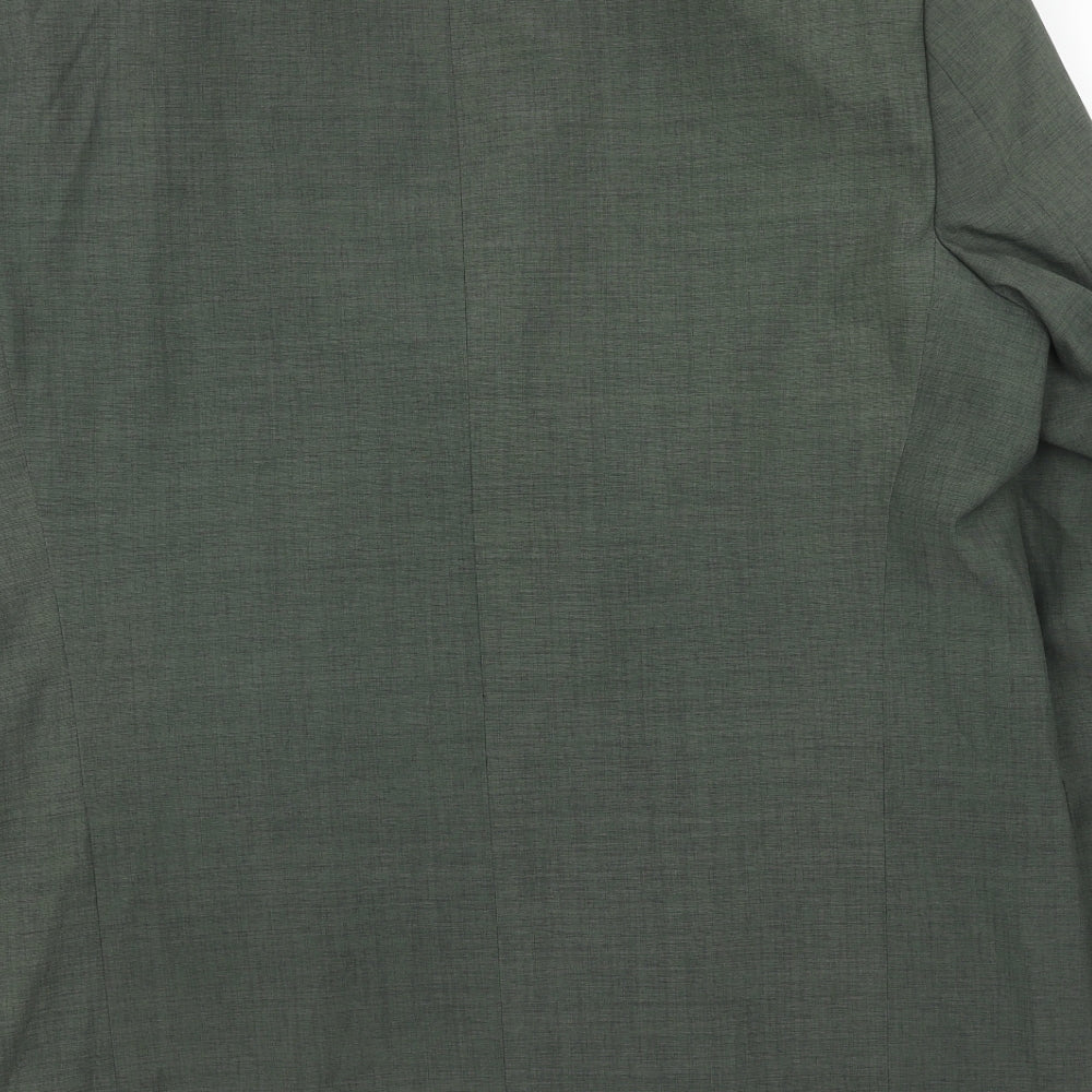 Makrom Mens Green Polyester Jacket Suit Jacket Size 42 Regular