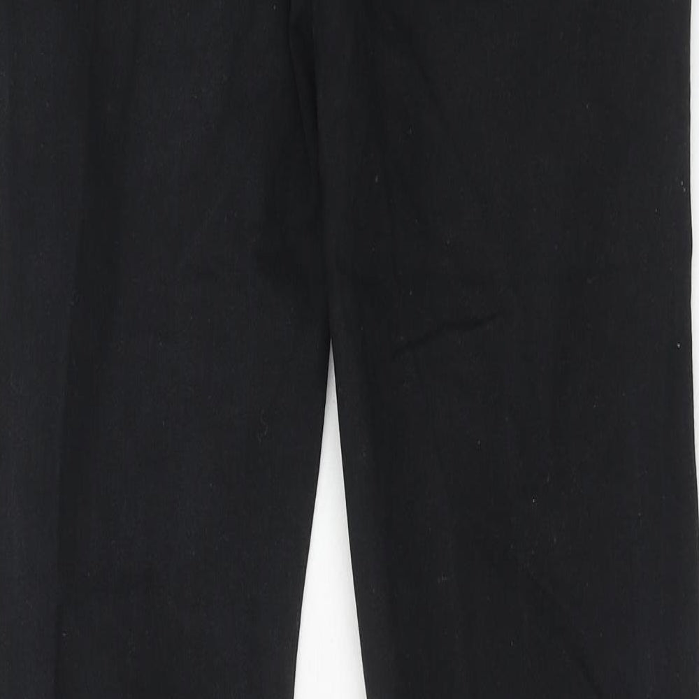 NEXT Mens Black Cotton Skinny Jeans Size 32 in L33 in Regular Zip - Long Leg