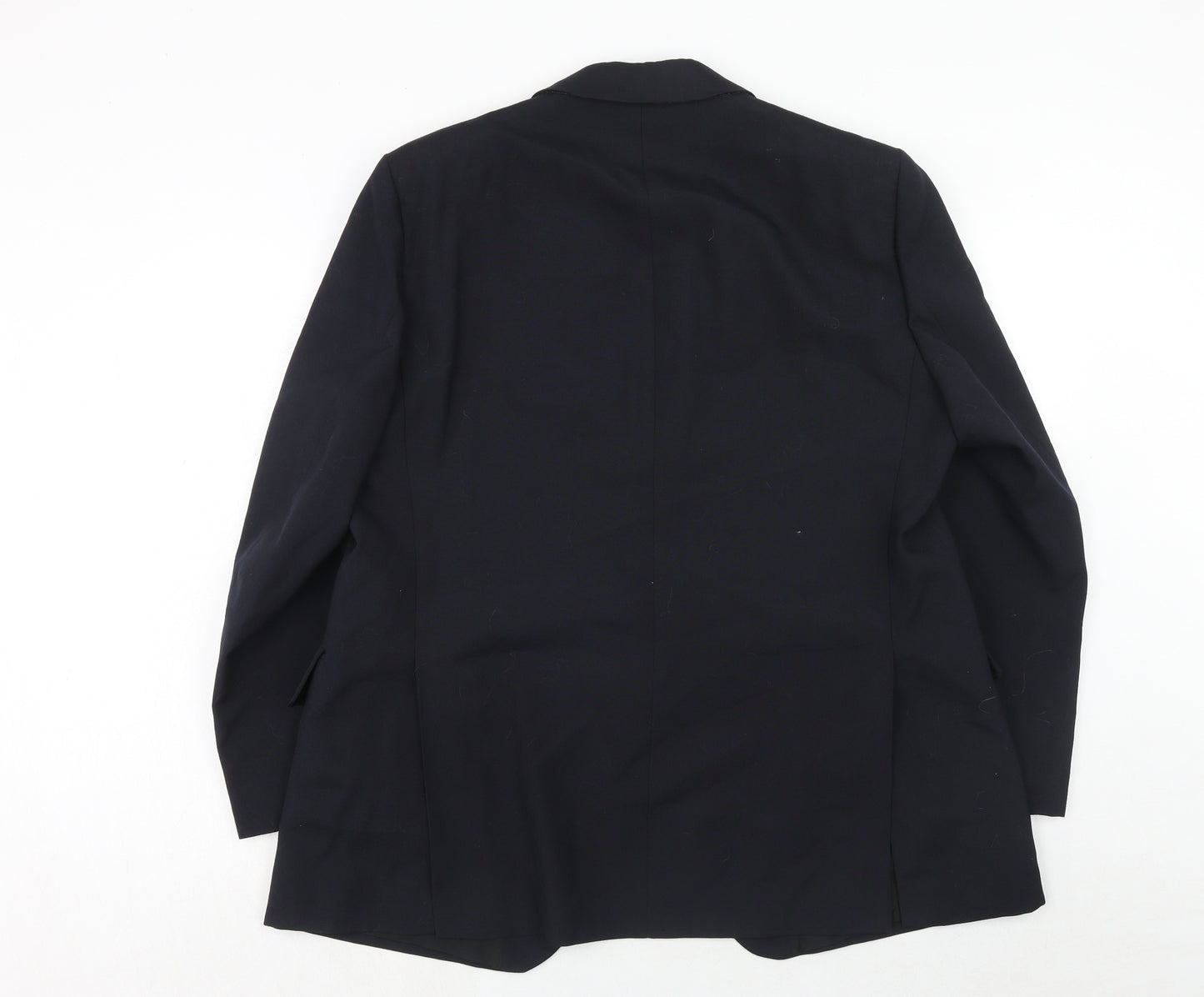 FRAME Mens Blue Polyester Tuxedo Suit Jacket Size 46 Regular