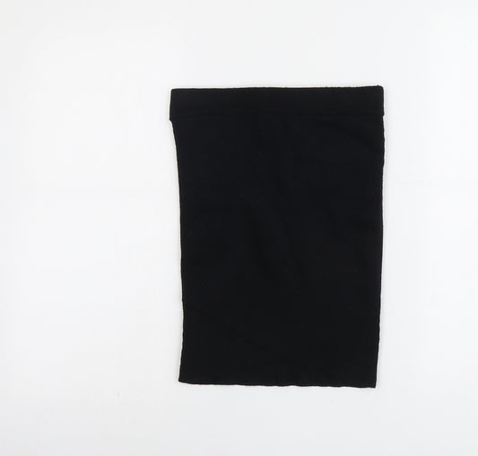 Zara Womens Black Nylon Bandage Skirt Size S