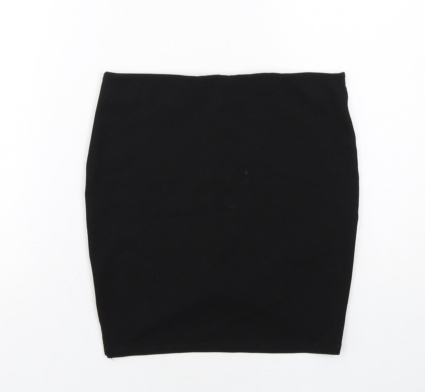 Stradivarius Womens Black Cotton Bandage Skirt Size S