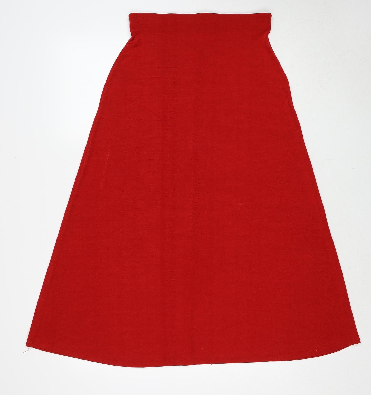 Richards Womens Red Polyester Swing Skirt Size M