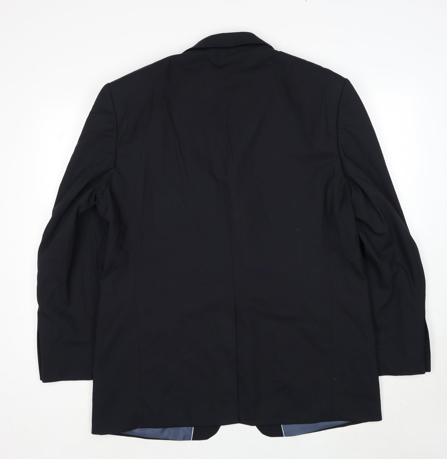 Marks and Spencer Mens Black Polyester Jacket Suit Jacket Size 44 Regular