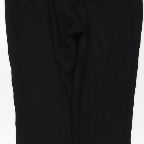 Dorothy Perkins Womens Black Polyester Trousers Size 14 Regular Zip