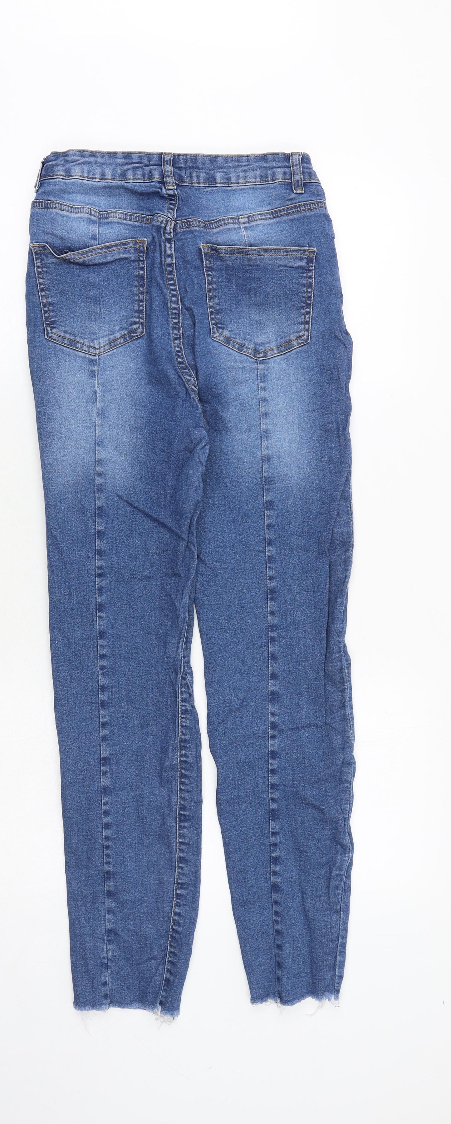 Urban Bliss Womens Black Cotton Skinny Jeans Size 10 Regular Zip