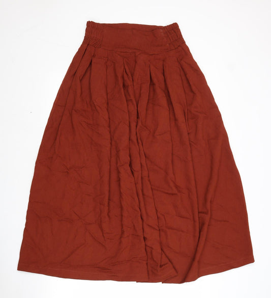 Outfitters Womens Brown Polyester Peasant Skirt Size M