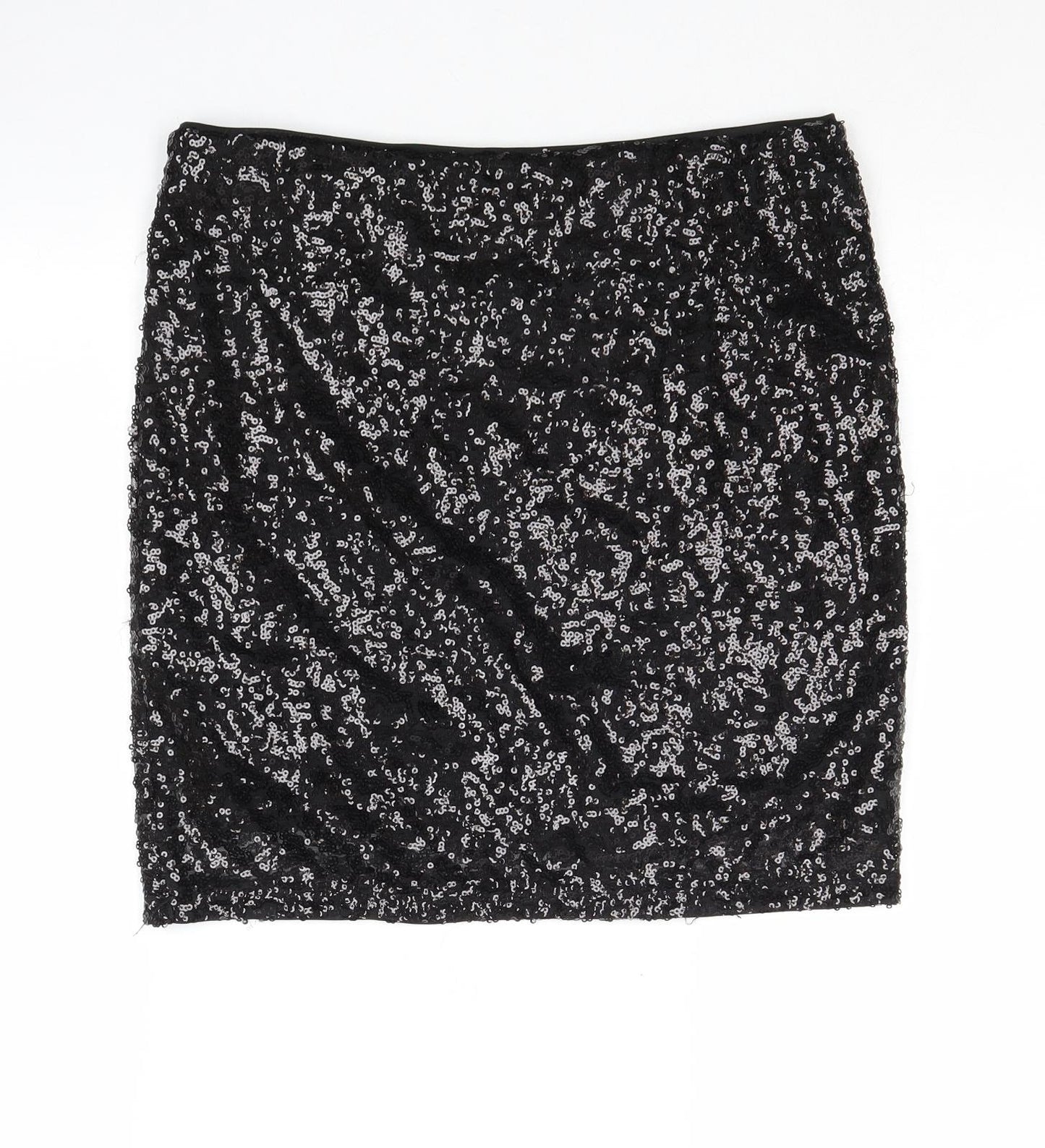 Divided by H&M Womens Black Polyester A-Line Skirt Size M