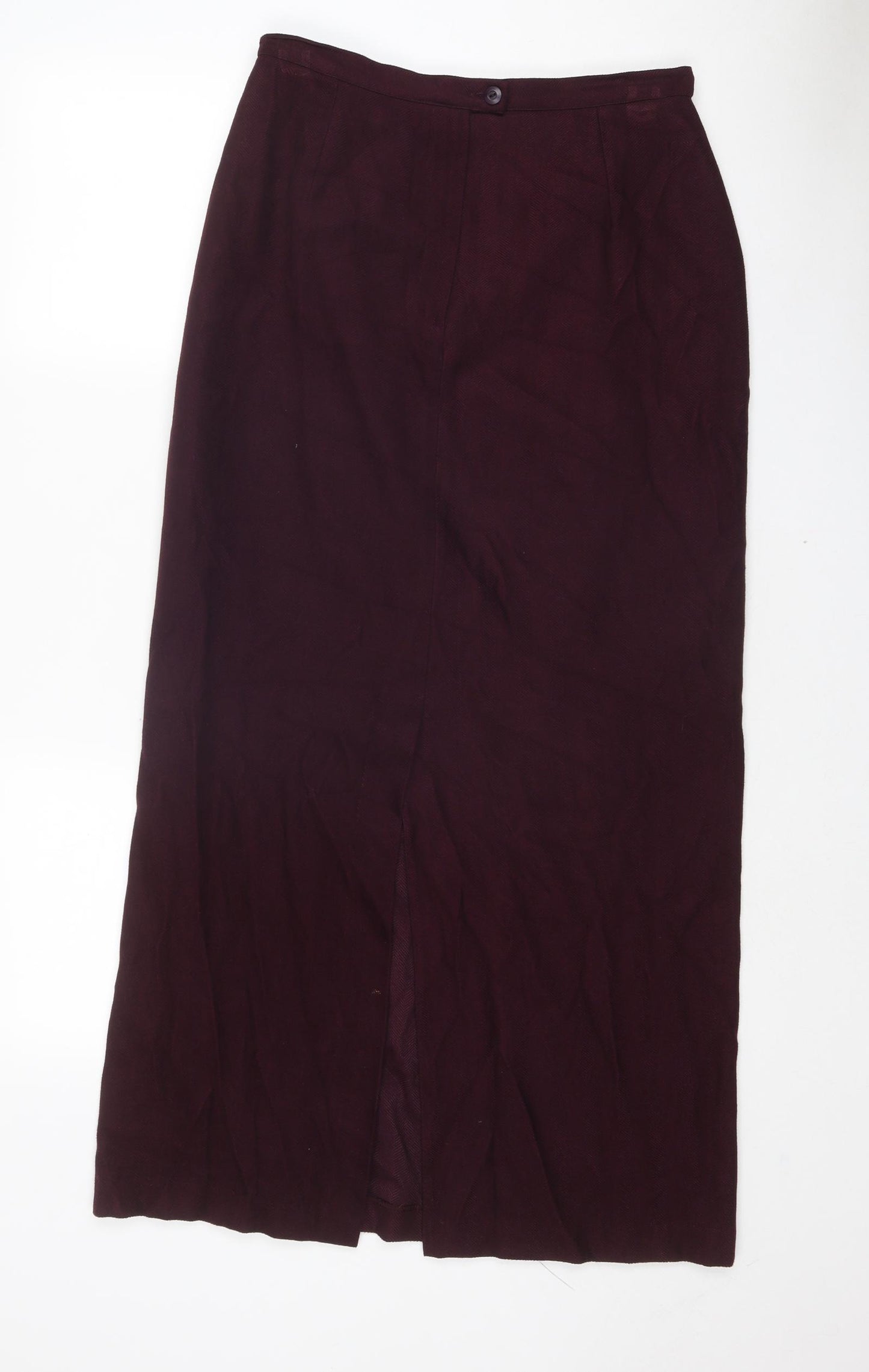 Long Tall Sally Womens Purple Polyester Maxi Skirt Size 14 Zip