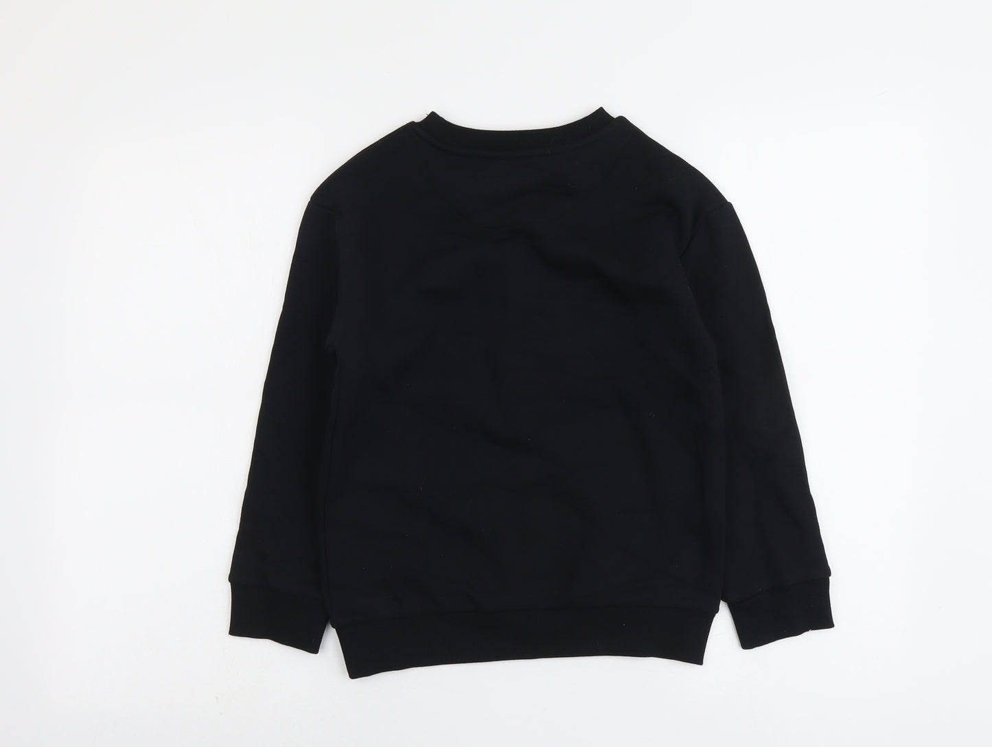 Marks and Spencer Boys Black Cotton Pullover Sweatshirt Size 8-9 Years Pullover - Stranger Things