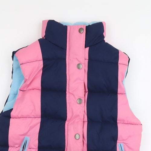 Rydale Womens Pink Gilet Jacket Size S Zip - Colourblock