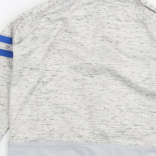 Gap Boys Grey Polyester Full Zip Sweatshirt Size 8-9 Years Zip