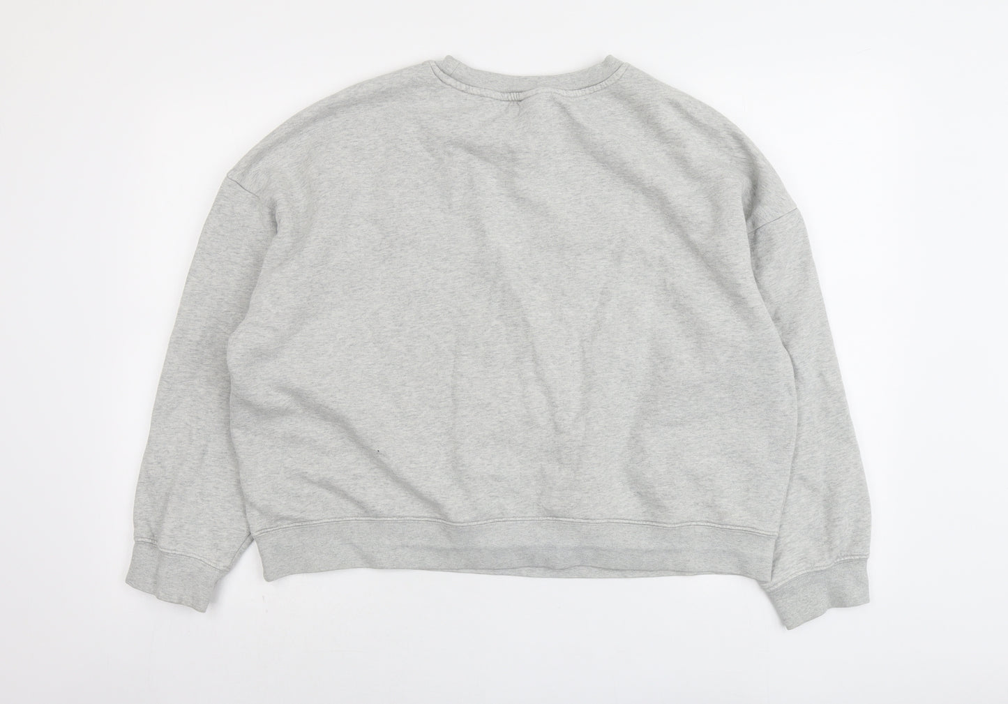 H&M Womens Grey Cotton Pullover Sweatshirt Size L Pullover - Enjouee