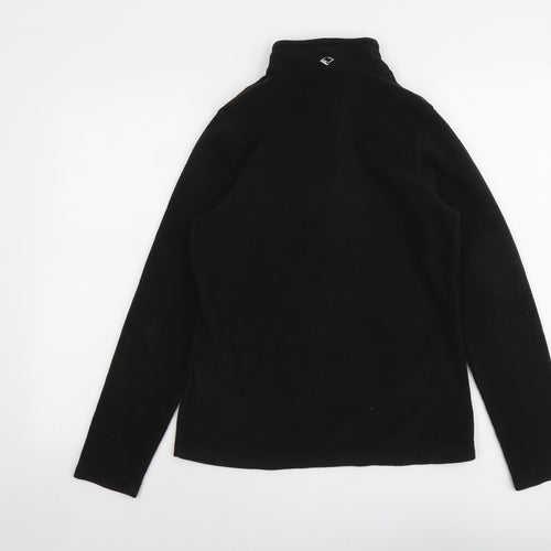 Regatta Womens Black Polyester Pullover Sweatshirt Size 10 Zip