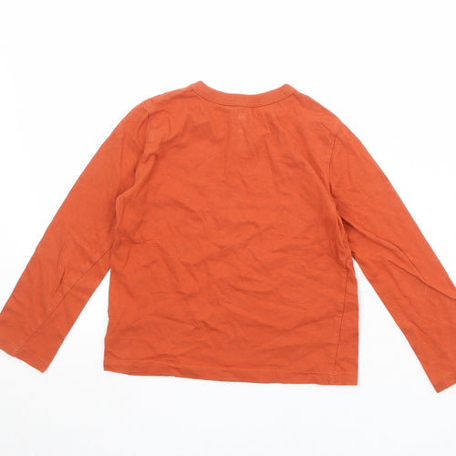 Gap Boys Orange Cotton Pullover T-Shirt Size XS Round Neck Pullover