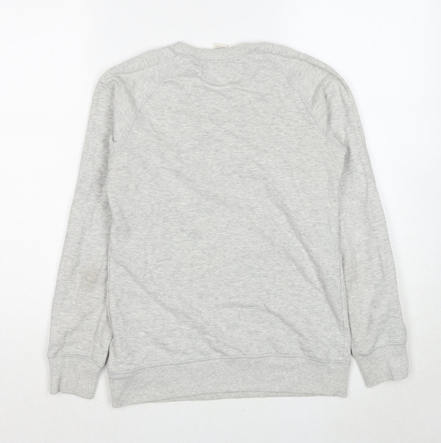 DECATHLON Womens Grey Cotton Pullover Sweatshirt Size XS Pullover