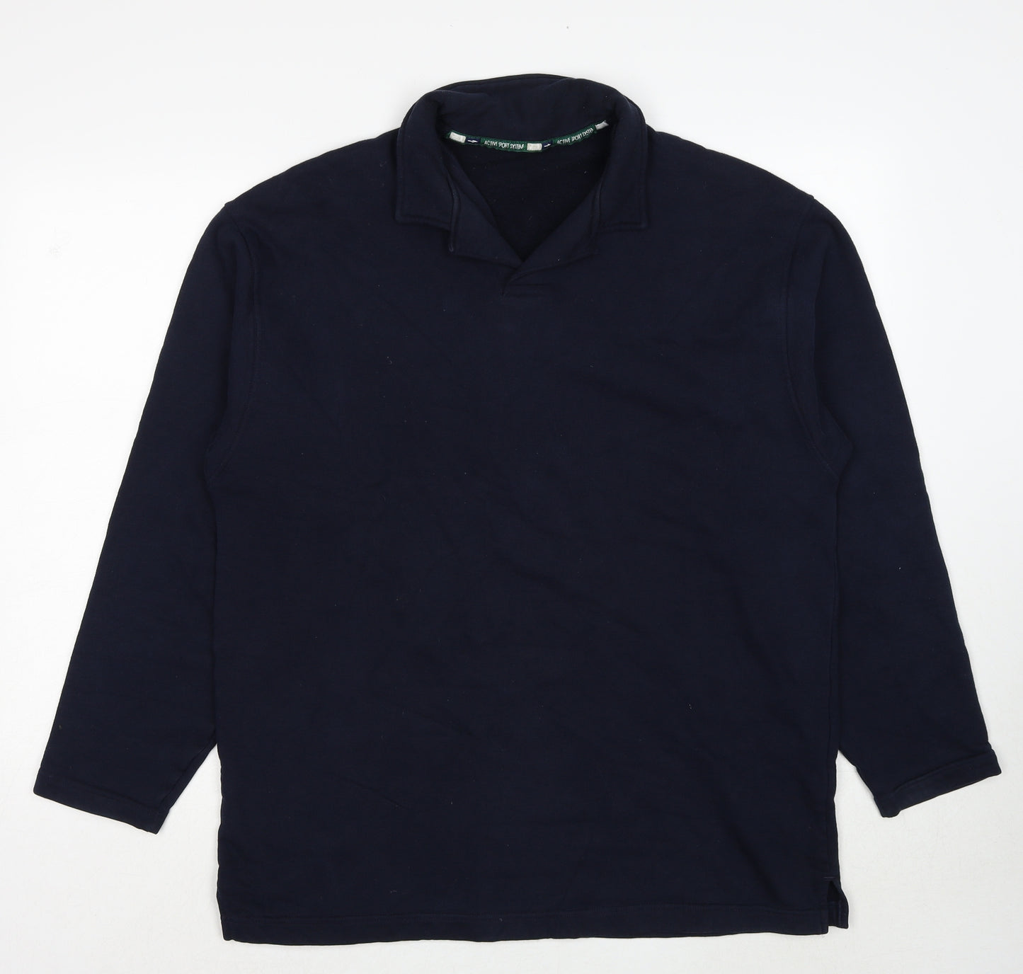 Marks and Spencer Mens Blue Cotton Pullover Sweatshirt Size M