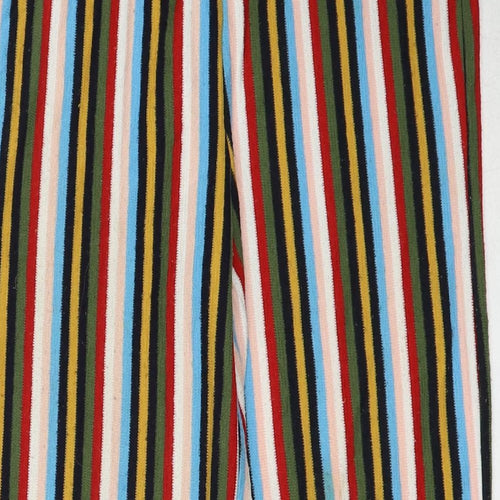 Urban Outfitters Womens Multicoloured Striped Polyester Trousers Size XS Regular