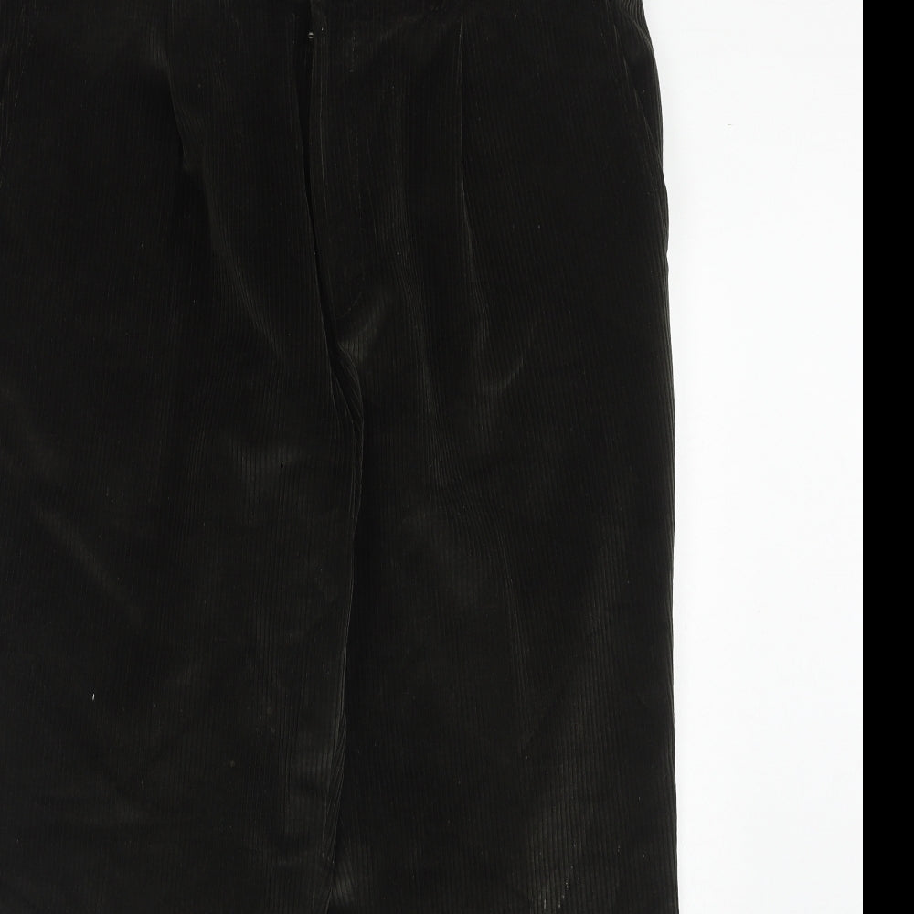 Wolsey Mens Green Cotton Trousers Size 36 in L29 in Regular Zip