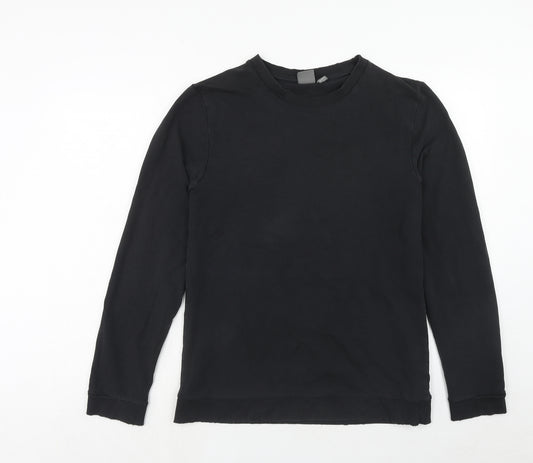 ASOS Womens Black Cotton Pullover Sweatshirt Size M Pullover