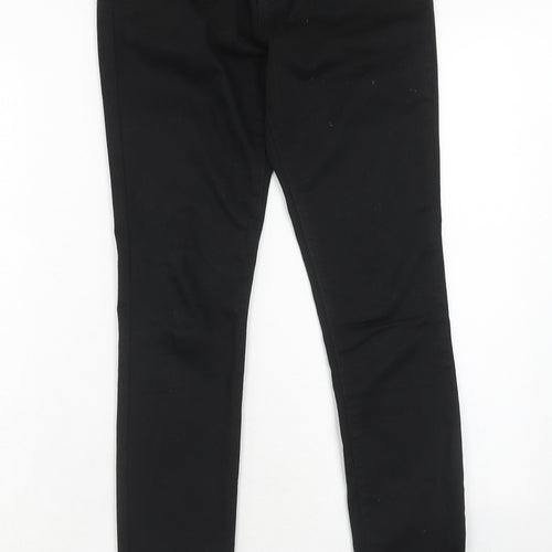 Phase Eight Womens Black Cotton Skinny Jeans Size 8 Regular Zip
