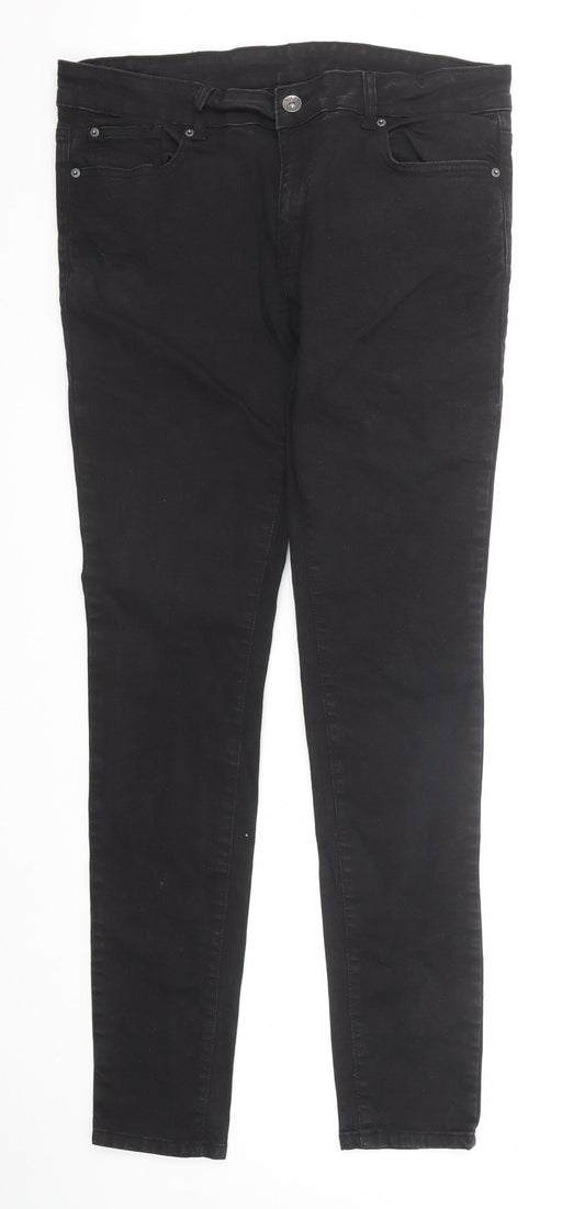 ONM Mens Black Cotton Skinny Jeans Size 36 in Regular Zip