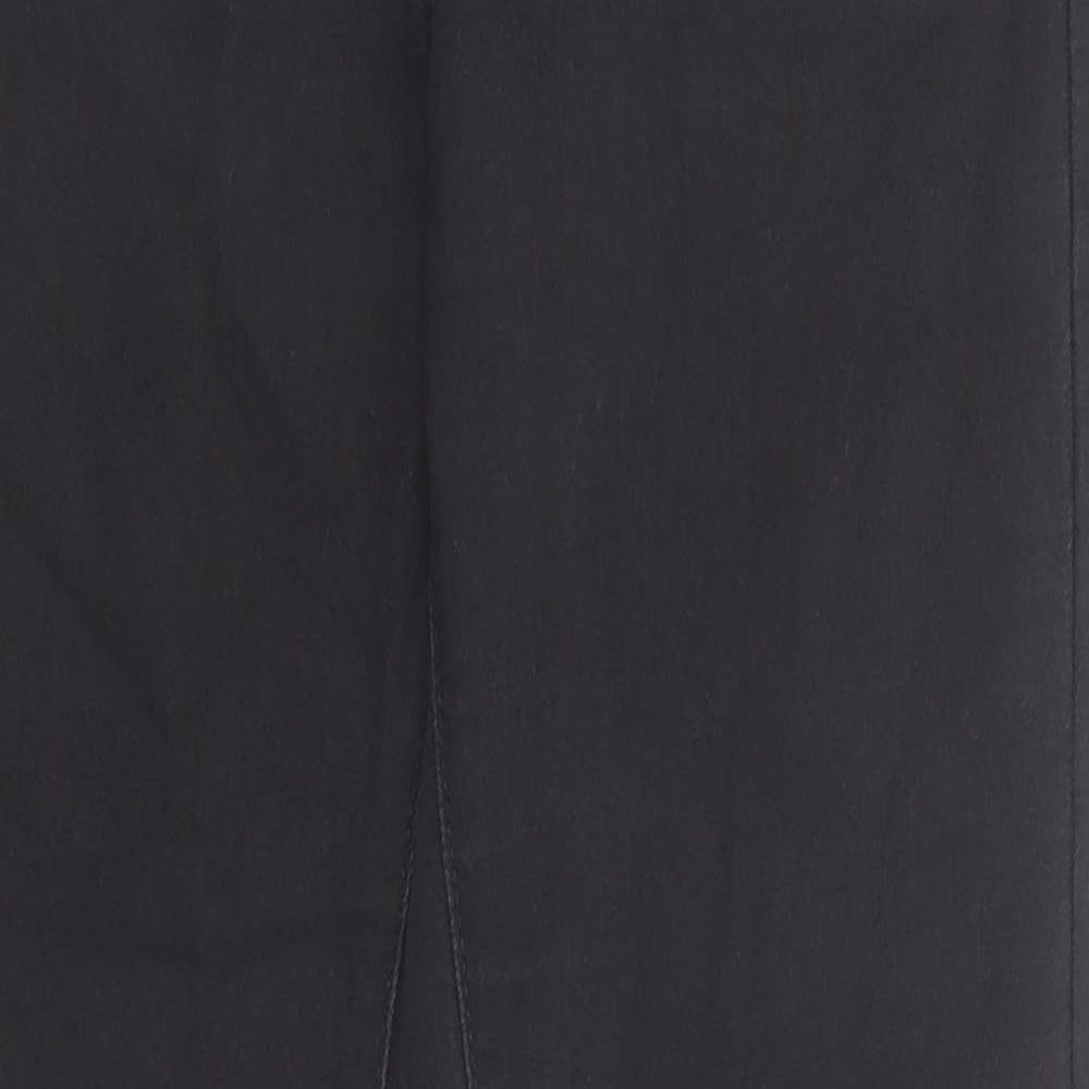 Marks and Spencer Womens Black Cotton Jegging Jeans Size 10 Regular Zip