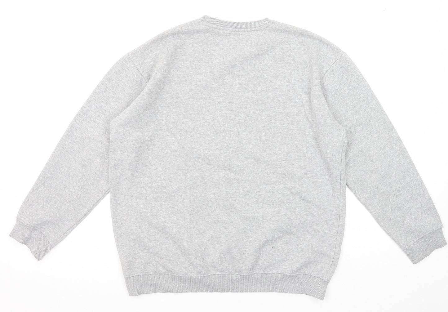 Boohoo Mens Grey Cotton Pullover Sweatshirt Size S