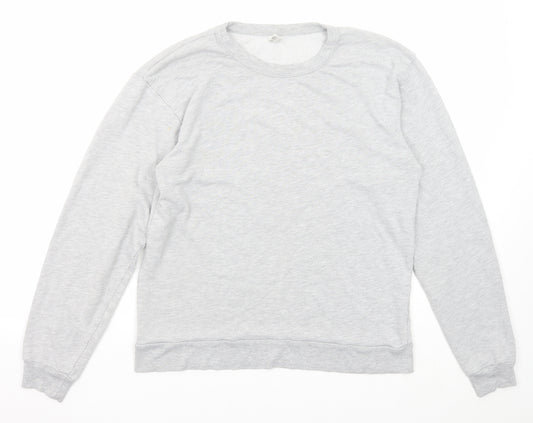 American Apparel Womens Grey Cotton Pullover Sweatshirt Size M Pullover