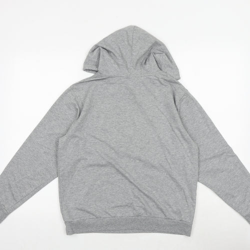 ASOS Womens Grey Cotton Pullover Hoodie Size 12 Pullover