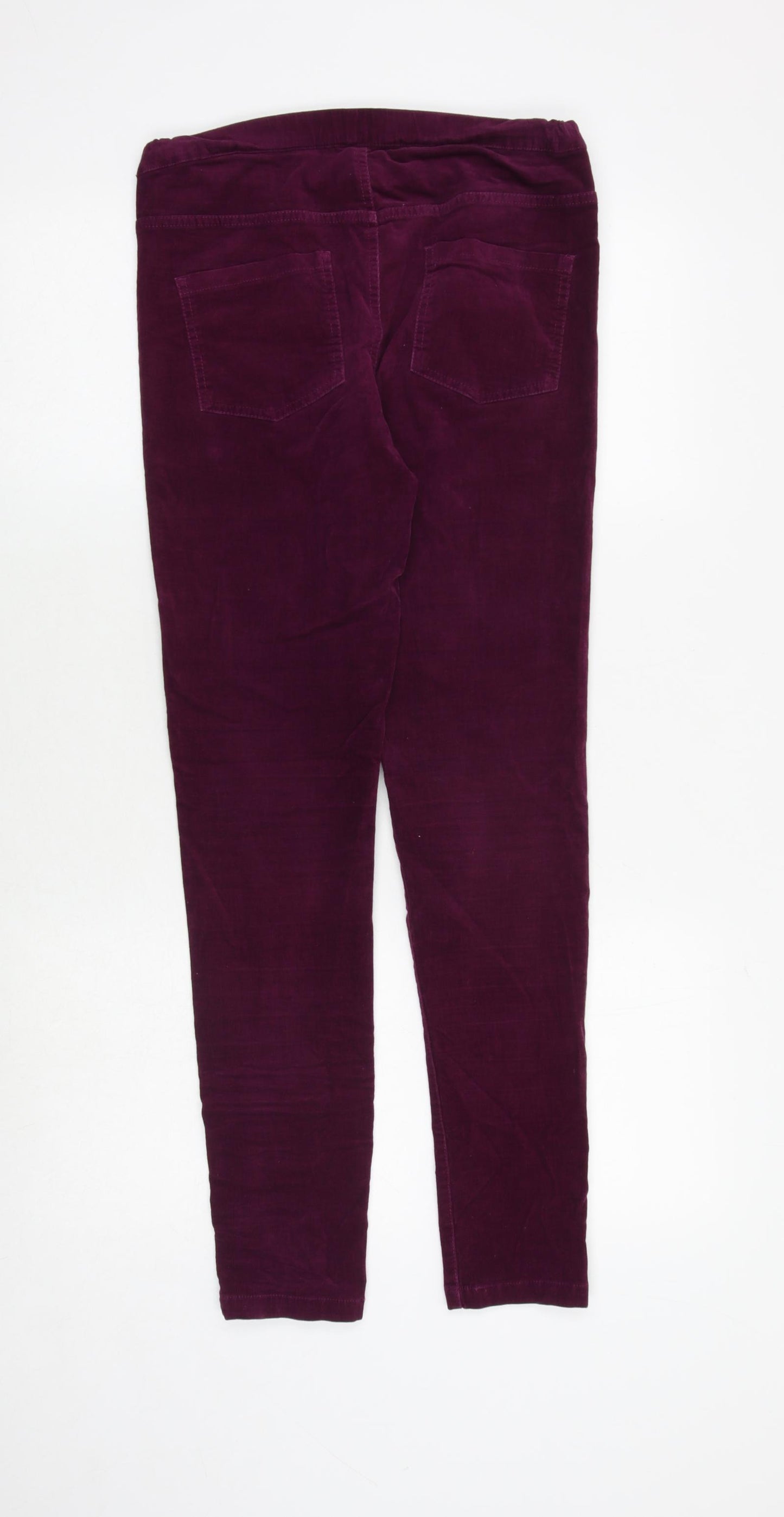 White Stuff Womens Purple Cotton Trousers Size 10 Regular